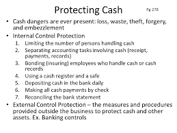 Which bank control reports the activity in the customer's account each period? Cash Control And Banking Activities Chapter 11 Protecting Cash Cash Dangers Are Ever Present Loss Waste Theft Forgery And Embezzlement Internal Ppt Download