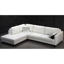 Tosh Furniture Modern White Leather Sectional Sofa White Leather Sofas White Leather Couch White Leather Furniture