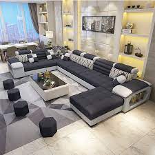 Family room / living room sectional sofa with an extra wide chaise lounge for maximum comfort. Sofa Set Furniture Wholesale Factory New L Shaped Modern Simple Furniture Set Design Large Sofa Sectional Combination Sofa Buy 7 Seater Sectional Sofa Set 7 Seater Sofa Set Designs Leather Sofa