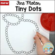 Fine Motor Tiny Dots Download For Preschool And Kindergarten Fine Motor Preschool Fine Motor Dots Sheets