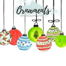 Check spelling or type a new query. Watercolor Christmas Ornament Clipart By Writelovely Tpt