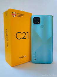 Unboxing realme C21]: Cross Blue, the ...