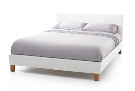 Tyrol White Kingsize Bed Frame Kingsize Bed Frames Bed Frames White Double Bed Frame White Bed Frame Leather Bed Frame