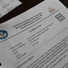 Contoh kop soal uas smp. Dinas Pendidikan Biak Papua Mulai Distribusikan Soal Usbn 2019 News Liputan6 Com