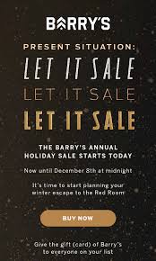 We did not find results for: Barry S Boot Camp The Barry S Annual Holiday Sale Starts Now Milled