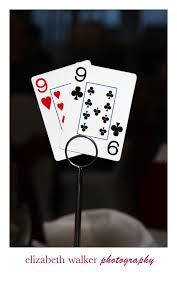Playing Card Table Number Table Cards Playing Cards Casino Theme Parties