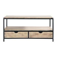 meuble tv indus en sapin massif et metal maisons du monde industrial tv unit tv unit furniture