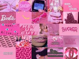 Find over 100+ of the best free pink aesthetic images. Hot Pink Wall Collage Kit Digital Etsy Wall Collage Kit Pink Wallpaper Girly Wall Collage