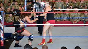 Photos Ronda Rousey Natalya Vs Nia Jax Tamina Vs Liv Morgan Sarah Logan Ronda Rousey Rowdy Ronda Women S Wrestling