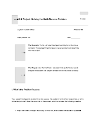 Pdf 8 9 2 Project Solving The Skid Distance Problem