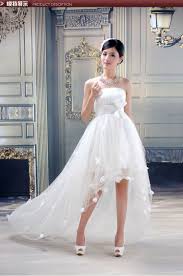 Find More Information About High Low Wedding Dress Mermaid Train Bride Short Tube Top Weddi Wedding Dresses High Low Top Wedding Dresses Ruched Wedding Dress