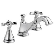 Classical design with multiple handle and spout options as well as a full complement of accessories and finishes, including polished nickel makes the cassidy collection the obvious choice for a timeless, traditionally styled bath. Two Handle Widespread Bathroom Faucet Low Arc Spout Less Handles 3595lf Mpu Lhp Delta Faucet