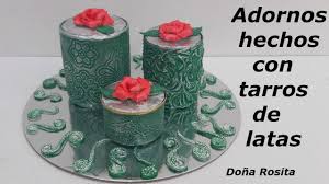 Latas Decoradas Manualidades Faciles Con Reciclaje Arte Para Hacer En Casa Youtube