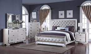 Gloria King Size Bed Cosmos Furniture King Size Beds In 2021 Master Bedroom Set Bedroom Sets Queen Mirrored Bedroom Furniture