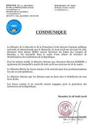 L'agenda du samedi 25 au vendredi 31 août samedi 25 août 18.00 eurosport 1 : Mali Kanu Communique Officiel Facebook
