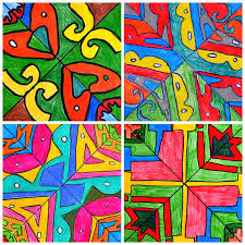 Symmetrical Name Elementary Art School Art Projects Square 1 Art