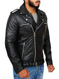Men Black Brando Jacket With Epaulets Men Jackets Mauvetree Jackets Men Fashion Leather Jacket Leather Jacket Men