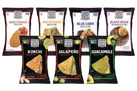 I was hoping these would taste more like sweet potato, but they really just taste like corn tortilla chips. Food Should Taste Good Tortilla Chips Reviews Dairy Free Flavors