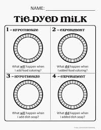 Who S Who And Who S New Tie Dyed Milk Shaving Cream Prints Science Experiments Kids Cool Science Experiments Science Experiments