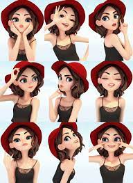 Melissa is modern, edgy young lady, made by #graphicmama. Photomaton By Yinxuan Cartoon Character Design Character Design Character Modeling