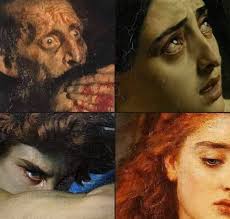 Miedo, decepción, odio y tristeza hechos arte.