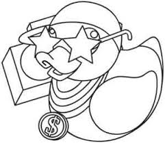 Coloring gangsta girling pages line printable tremendous. Gangsta Duckie Graffiti Drawing Coloring Pages Coloring Books
