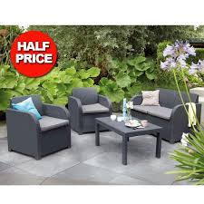 The uk's largest rattan garden furniture retailer. Allibert 4 Piece Garden Set Rrp 400 00 Now Only 199 99 Garden Gardening Gardenf Garden Furniture Sets Cheap Garden Furniture Garden Patio Furniture