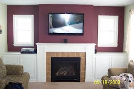 To hide the cable box, you will either need a wireless receiver or a very long cable cord. Ideas For Tv Over Fireplace Collections Fireplace Ideas