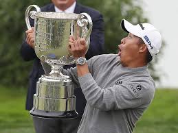 The pga championship is finally here and some of the best players in golf are ready for their shot to win the second major of the. Video Collin Morikawa Hits Shot Of The Year To Win Breaks His Trophy