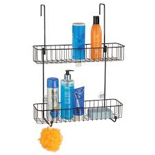 Buy direct at low prices and choose from our many different types of shelves. Mdesignmdesign Over Door Bathroom Hanging Storage Shower Caddy In Bronze 6 5 X 16 X 23 Dailymail