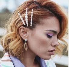 Barrettes In 2020 Bridal Hair Bobs Diy Hair Accessories Short Hair Accessories