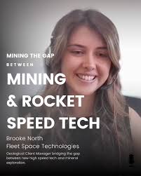 This weeks guest, Brooke North! When I first heard Flavia Tata Nardini Co  founder and CEO of Fleet Space Technologies at a Geology conference last  year, I was blown away! I immediately