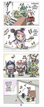 Transformers Pic Story Dj Optimus X Bumblebee Transformers Funny Transformers Memes Transformers