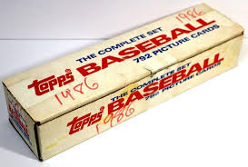 The complete set in the photo below features the 'collectors edition' tiffany cards along with the limited edition topps. 1986 Topps Baseball Cards The Complete Set Factory Sealed Box Estatesales Org