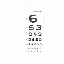 Eye Chart Numerals 3m Direct Cardboard