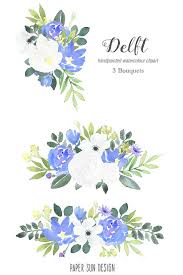 Familiar wild flowers watercolour flowers, white blooming flowers and green leaves, illustration of green plant with white flowers, watercolor painting, watercolor leaves png. Blue Watercolor Flowers Png