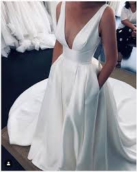 Take a look at our v neck wedding dresses. Simple Wedding Dress Sexy Deep V Neck Ball Gown Wedding Bridal Gowns On Storenvy