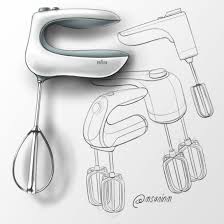 Hand Mixer Design Industrial Design Sketch Industrial Design Portfolio Design Sketch