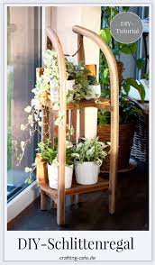 Tutorial Make Upcycling Shelf From Sledge Yourself Mit Bildern Upcycling Regal Selber Machen Upcycling Diy Gartenmobel