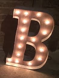 Amazon Com Baby Marquee Light Up Letter Sign Custom A Z Light Bulb Marquee Sign Rustic Industrial Lighting W Metal Wood Vintage Bulbs Letter Sign Wall Light Battery Operated Or Plug