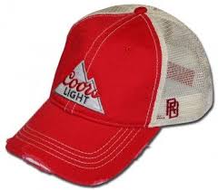 Coors Light Red Ripped Retro Hat Retro Hats Hats Beer Hat