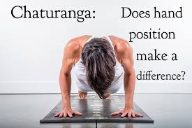 Moving Your Hands Only 1 4 Can Have A Huge Impact On Your Chaturanga Yoga Yogamat Shoulders Health Fit Yoga Balance Poses Types Of Yoga Yoga For Balance
