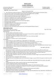 No one likes writing them, and recruiters just skim them. Piping Design Engineer Resume Sample 25 Pa Code Chapter Safe Drinking Water