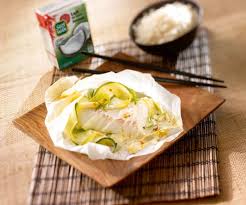 Nouvel An Chinois Papillotes De Poisson Au Lait De Coco Recette Poisson En Papillote Recettes De Cuisine Papillote De Cabillaud