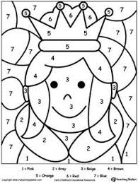 Color By Number Queen Bible Crafts Kindergarten Colors Color By Numbers