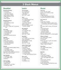 3 Block Zone Meal Plans Zone Diet Zone Diet Meal Plan Zone Diet Recipes