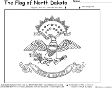 North dakota state symbols coloring page. North Dakota Facts Map And State Symbols Enchantedlearning Com