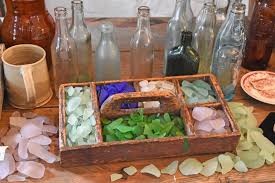 The glass may be used to create a pleasing chromatic design or an evocative seaside scene. Sea Glass Festival Brings Normalcy To Lewes Cape Gazette