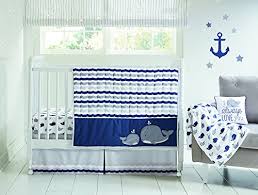 Get Wendy Bellissimo 4pc Nursery Bedding Baby Crib Bedding Set Elephant Whale Love In Grey Pink Navy White At We Love Whales