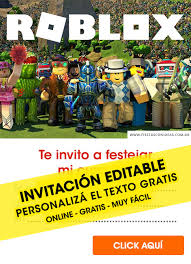 Lista de códigos de caras para roblox gratis. 6 Invitaciones De Roblox Gratis Free Para Editar Personalizar E Imprimir Invitaciones Editables Gratis